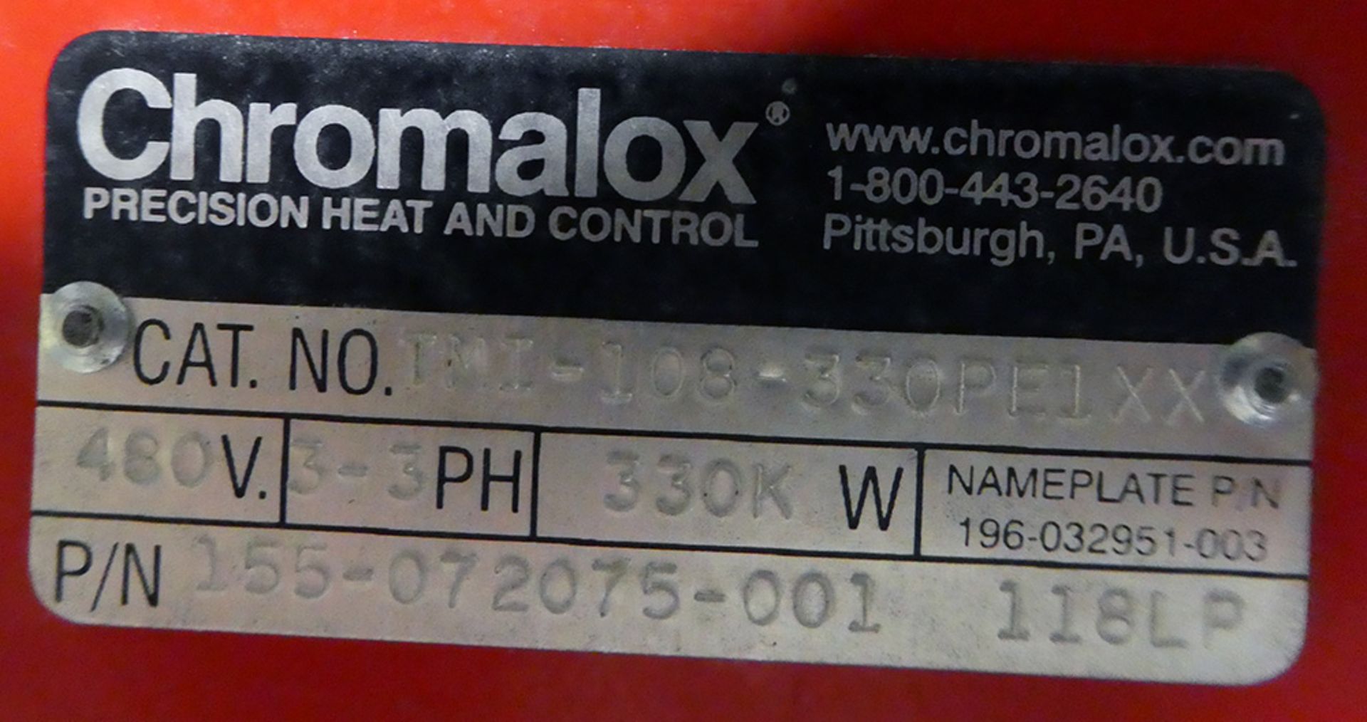 Chromalox 330 KW Electric Heater - Image 5 of 8