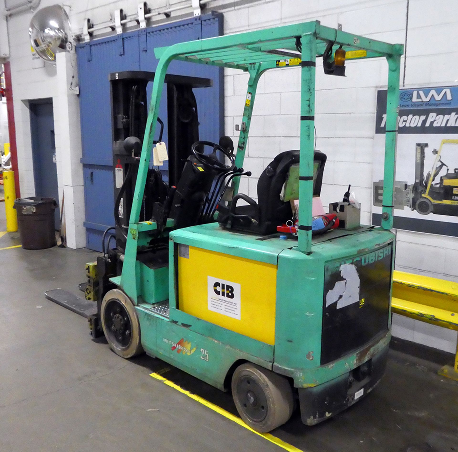 1999 Mitsubishi 21FBC25E 5,000 lb Electric Forklift With Turn-A-Fork - Image 2 of 13