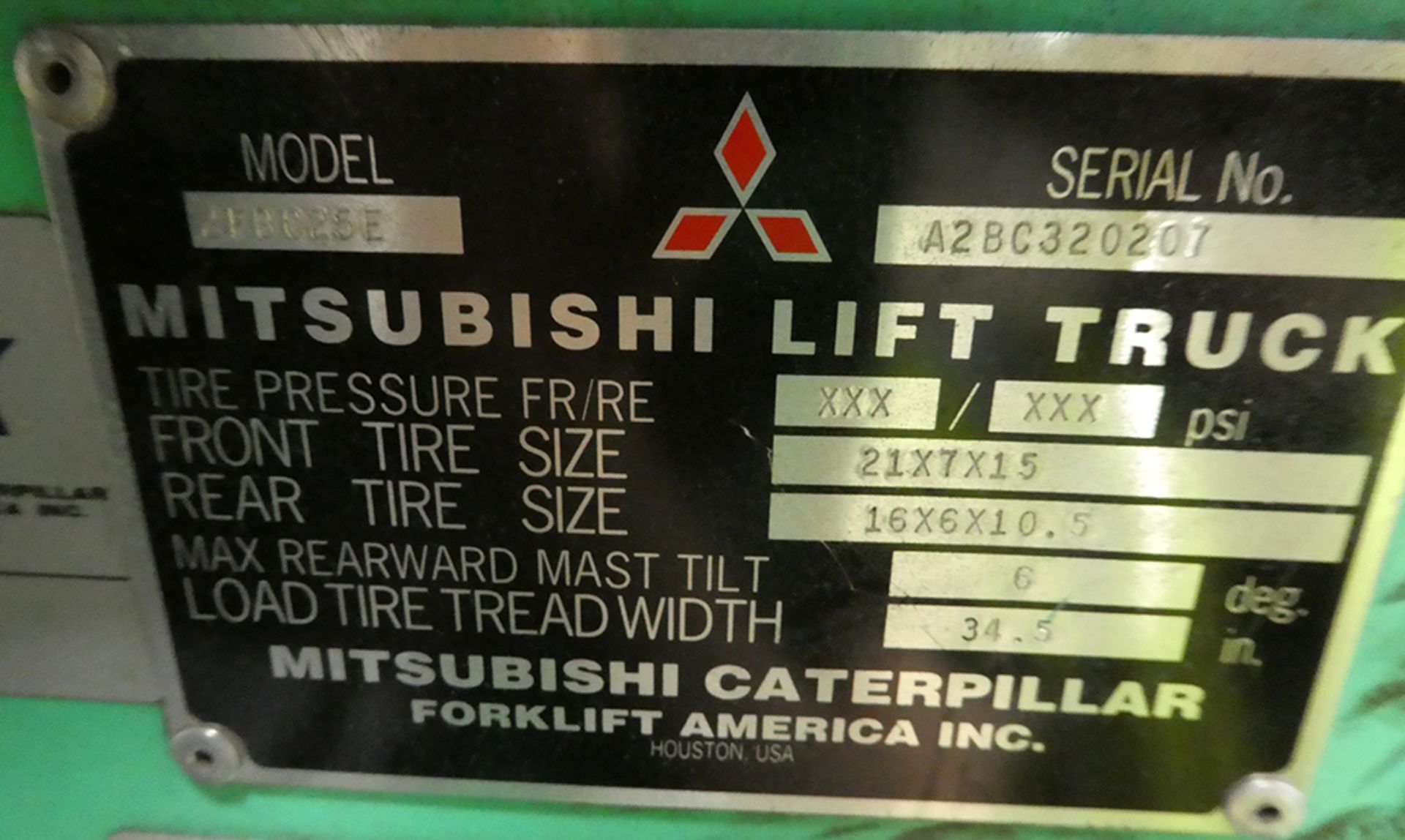 1999 Mitsubishi 21FBC25E 5,000 lb Electric Forklift With Turn-A-Fork - Image 12 of 13