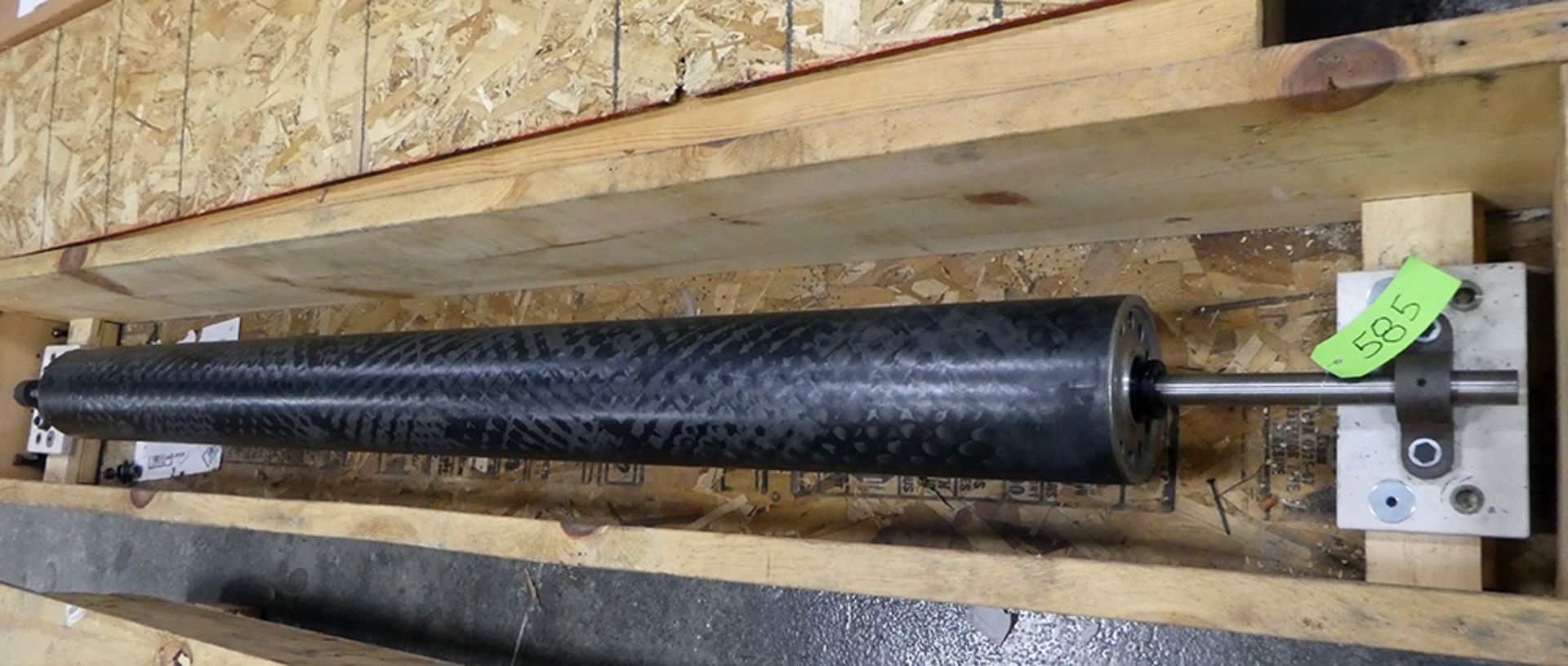 70" x 6.5" Diameter Carbon Fiber Idler Roll