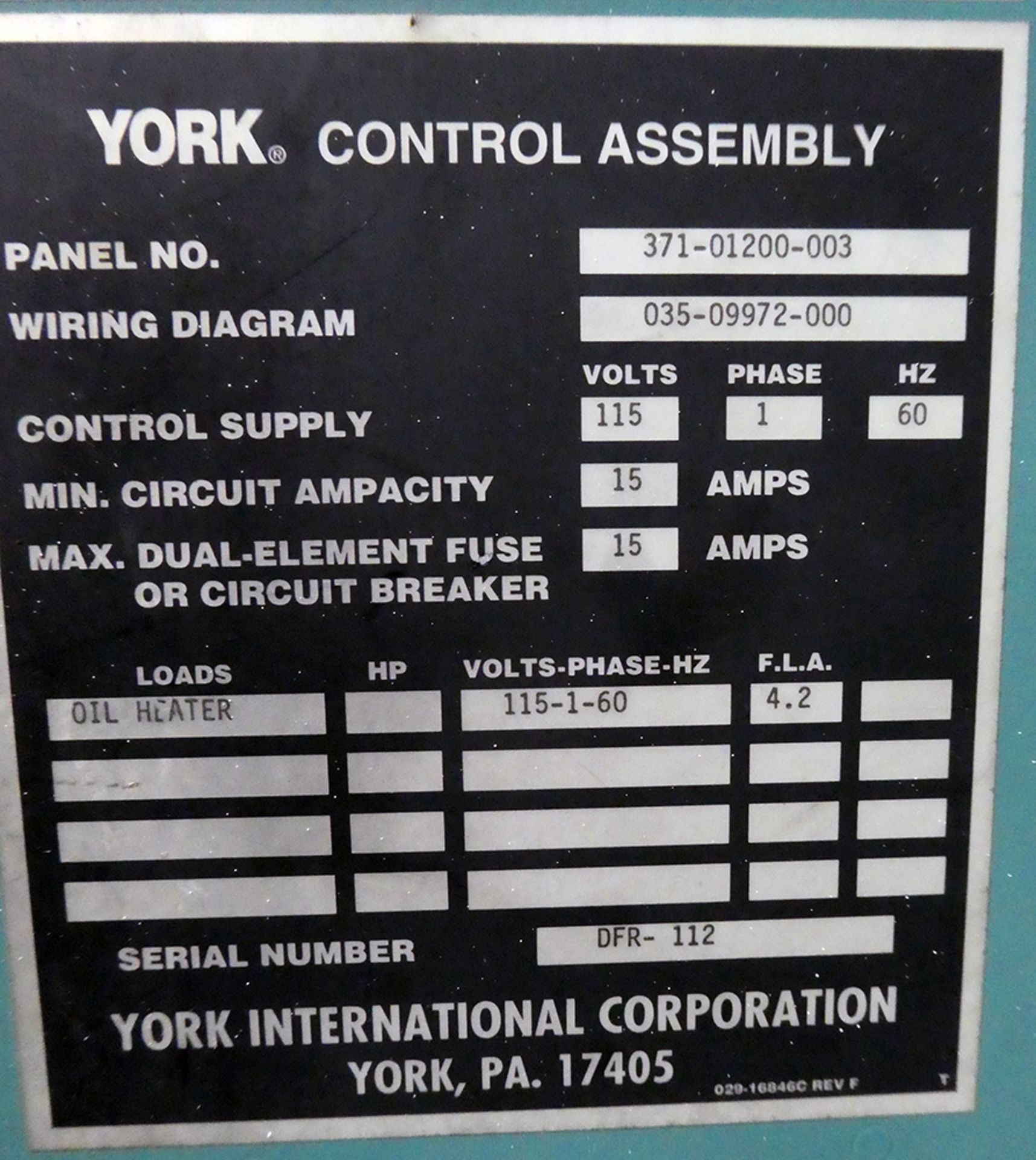 York Model YSCBBBS1-CHC 200 Ton Chiller - Image 6 of 7