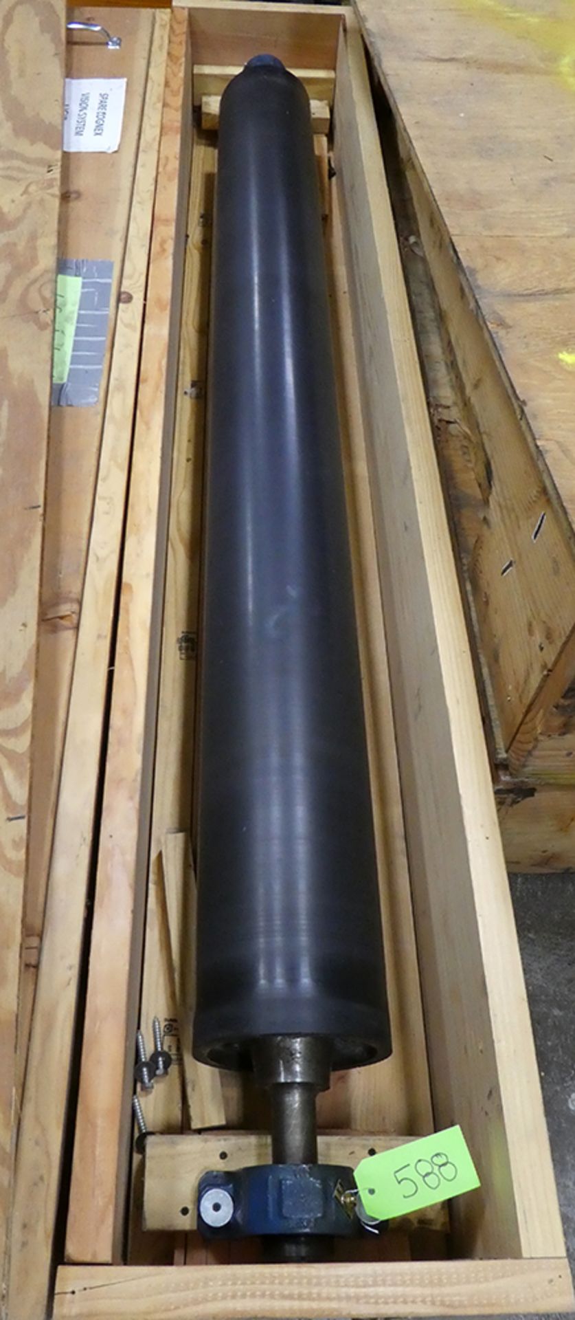 76" x 8" Diameter Rubber-Covered Roll