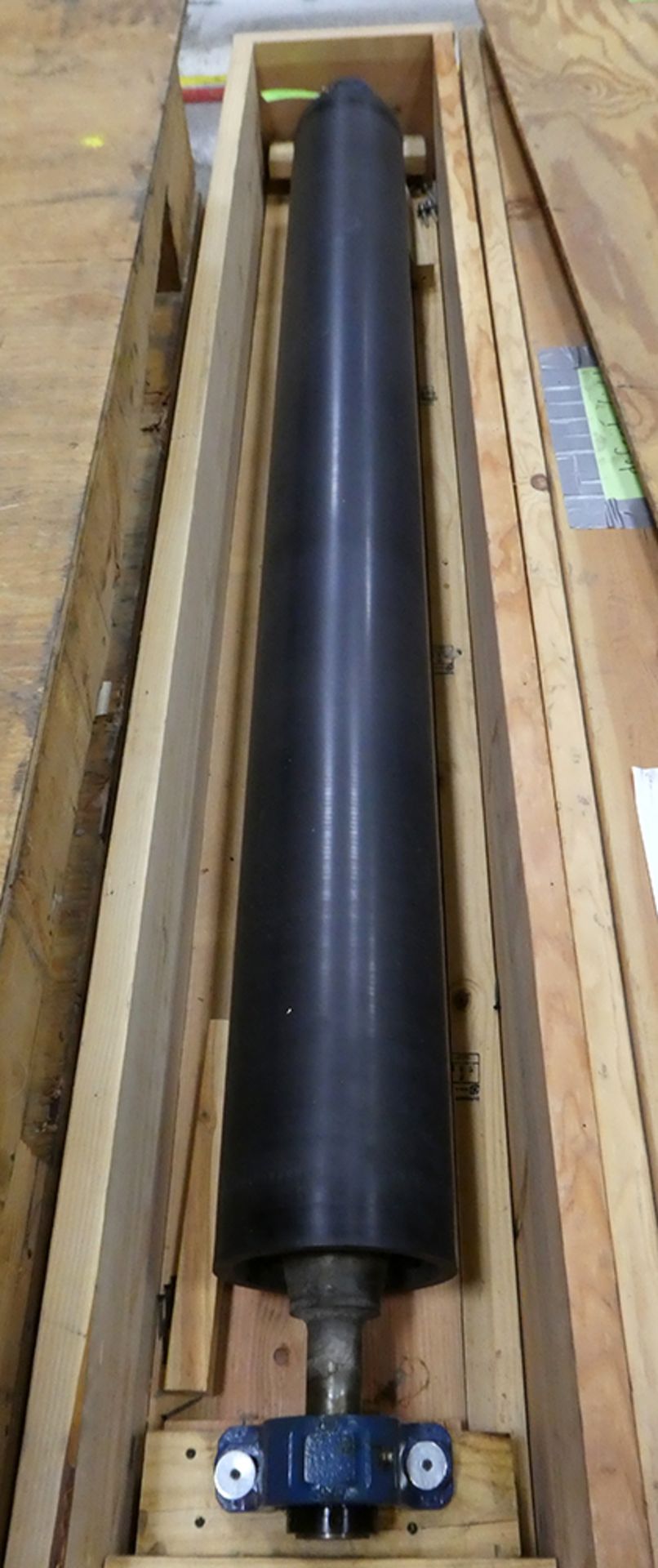 76" x 8" Diameter Rubber-Covered Roll - Image 2 of 2