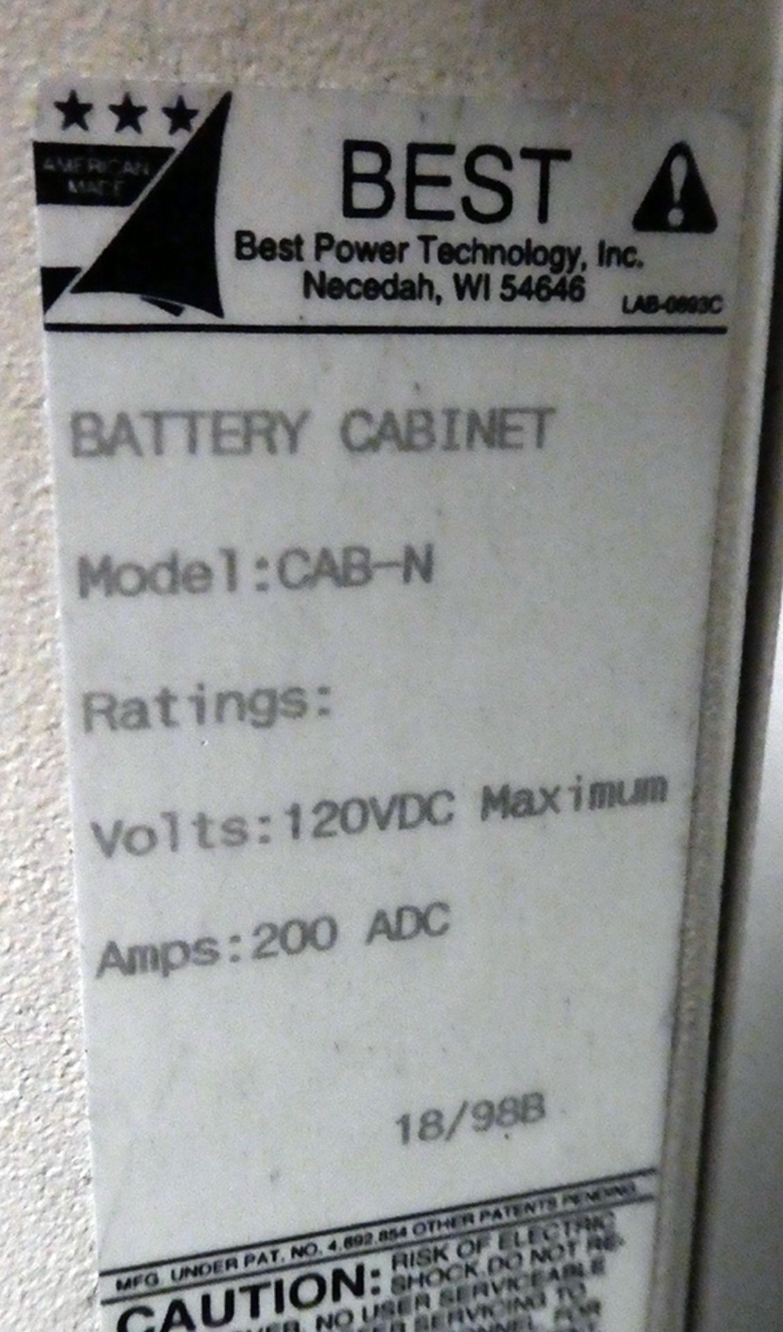 Best Power Ferrups Model FE10KVA Uninterruptable Power Supply - Image 5 of 7