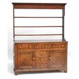 An early 19th century oak North Walian dresser,