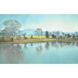 IAN PRICE; pastel, 'Coombs Reservoir', signed and dated 1992 lower right, 36 x 53cm,