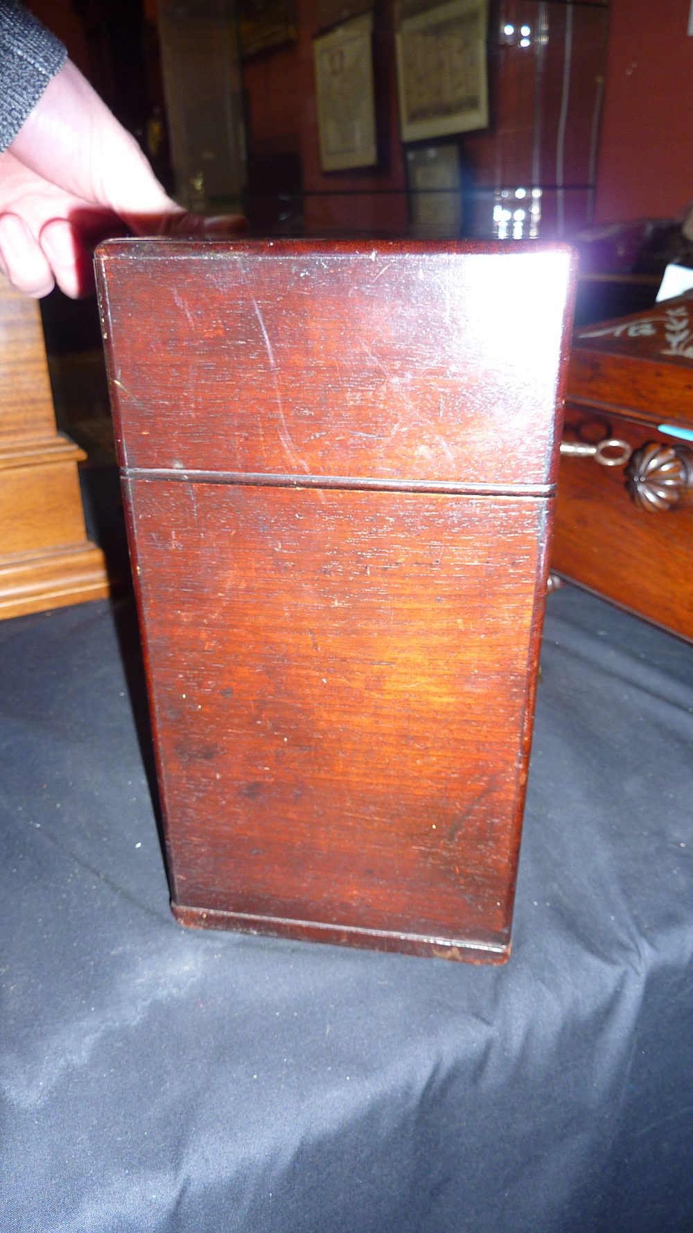 An early 19th century mahogany travelling medicine/apothecary cabinet, - Image 8 of 8