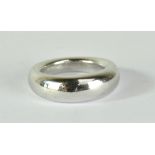 CHAUMET OF PARIS; an 18ct white gold ring, size K, approx 6.5g.