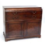 An early 19th century mahogany estate manager's desk,