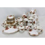 A Royal Albert 'Old Country Roses' pattern part tea service (includes numerous second quality