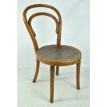 A child's bentwood chair (af).