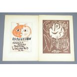 After PABLO PICASSO; two book plates depicting exhibition posters, largest 23 x 18.5cm (2).