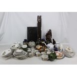 A mixed group of ceramics including a quantity of Midwinter tableware and a Royal Copenhagen teapot,