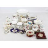 A very large quantity of Coalport floral and landscape painted teaware, jugs, vases, etc.