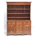 An early 19th century oak North Walian dresser,