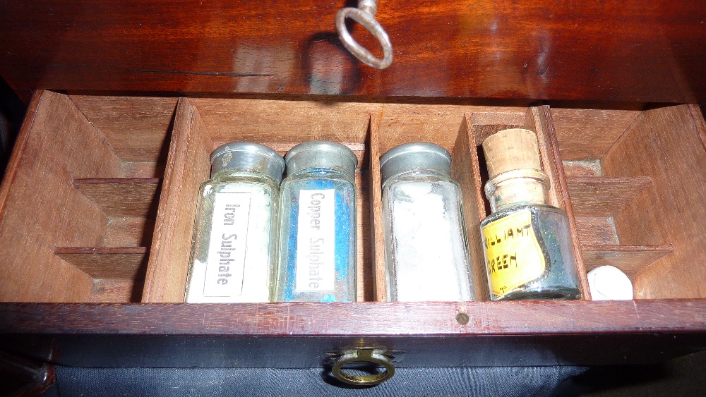 An early 19th century mahogany travelling medicine/apothecary cabinet, - Image 4 of 8