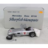 A boxed CMC M--042 'Mercedes Benz W196 Silberpfeil-Monoposto ('Silver Arrows-Single-Seater') 1:18