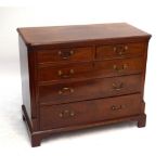 A George III mahogany chest of drawers,