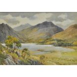 M HISLOP; watercolour, 'Little Langdale, Lake District', signed lower right, 17.5 x 25.