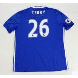 JOHN TERRY; a signed replica Chelsea football shirt.