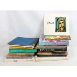 A group of art books with subjects including Turner, Ingres, Sickert, Renoir, Canaletto, Frans Hals,