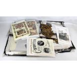A quantity of unframed ephemera relating to royalty including kings and queens pre-Victorian,