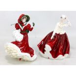 Two Royal Doulton ladies comprising HN4723 'Christmas Day 2005' and HN2937 'Gail', both boxed (2).