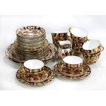 DAVENPORT; a Longport Staffordshire Imari pattern twelve setting tea service comprising trios (one