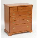 YOUNGER LTD; a reproduction chest of five long drawers, width 87cm.