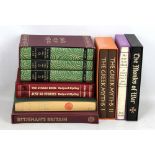 A small group of Folio Society books including The Lord of the Rings trilogy by J.R.R. Tolkein,