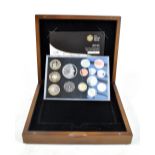 A Royal Mint UK 2011 Executive Proof fourteen coin set, no. 1015 with certificate, cased.