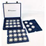 A London Olympics 50p twenty-nine coin set, lacking completer medallion and without certificates,