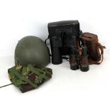 A pair of WWI military issued 'MkV Special' leather cased binoculars, no.23327, case inscribed 'J