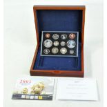 A 2005 United Kingdom Executive Proof set with booklet and certificate of authenticity, no. 2712,