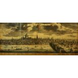 AFTER JOHANNES KIP; print, 'A Prospect of The City of London', 51 x 98cm, framed and glazed.
