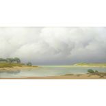 PIERRE DE CLAUSADE (French, 1910-1976); oil on canvas, 'Vere le Large', expansive landscape, signed,