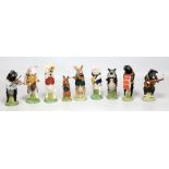 A complete set of Beswick 'Pig Promenade' music band, all but 'Daniel the Violinist' with