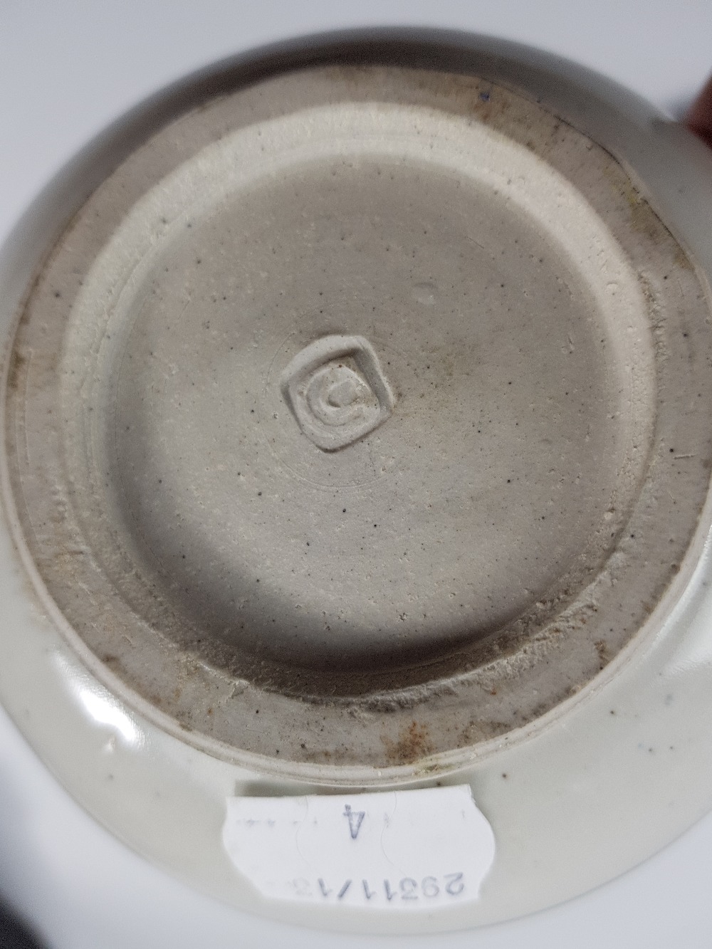 URSULA MOMMENS (1908-2010); a small stoneware bowl decorated with fish, impressed UD mark, - Image 4 of 4