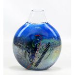 BERTIL VALLIEN FOR KOSTA BODA; a 'Meteor' pattern bottle vase for the 'Artist's Choice' collection