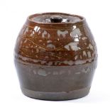 MICHAEL CARDEW (1901-1983) for Winchcombe Pottery; a slipware jar and cover, incised decoration