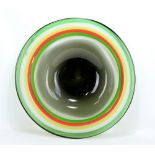 ANNETTE MEECH FOR THE GLASS HOUSE; a large and unique exhibition circular glass platter with