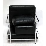 CASSINA; a Le Corbusier LC2 chrome framed chair with padded seat.Additional InformationCassina LC2