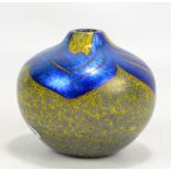 NORMAN STUART CLARKE; a 'Lotus' pattern vase, signed and dated '85, made at the Artist's Praze and