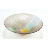 PAULINE SOLVEN; a 'Welsh Rug' bowl with satin finish, signed and dated 1983 to base, diameter 23cm.
