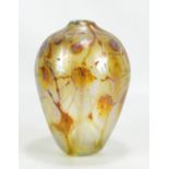 PETER LAYTON; an iridescent vase, probably 'Honesty' design and blown by Norman Stuart Clarke,