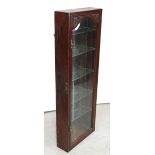 A good Aesthetics mahogany wall-mounted shop display cabinet,