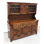 A modern stained oak dresser by Webber Furniture,