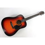 A Fender acoustic guitar, stamped DG-5SBST and CS05107725 to interior paper label, length approx