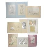 DAVID WILDE (20th century); ten erotic watercolours, all signed and variously titled, variously