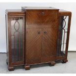 A mid-20th century Art Deco style display/cocktail cabinet,